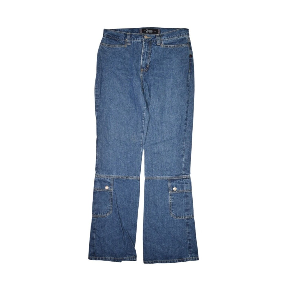 Jalate Jeans Womens 8 Cargo Boot Cut Medium Wash Denim Loose Fit Y2k 30x31